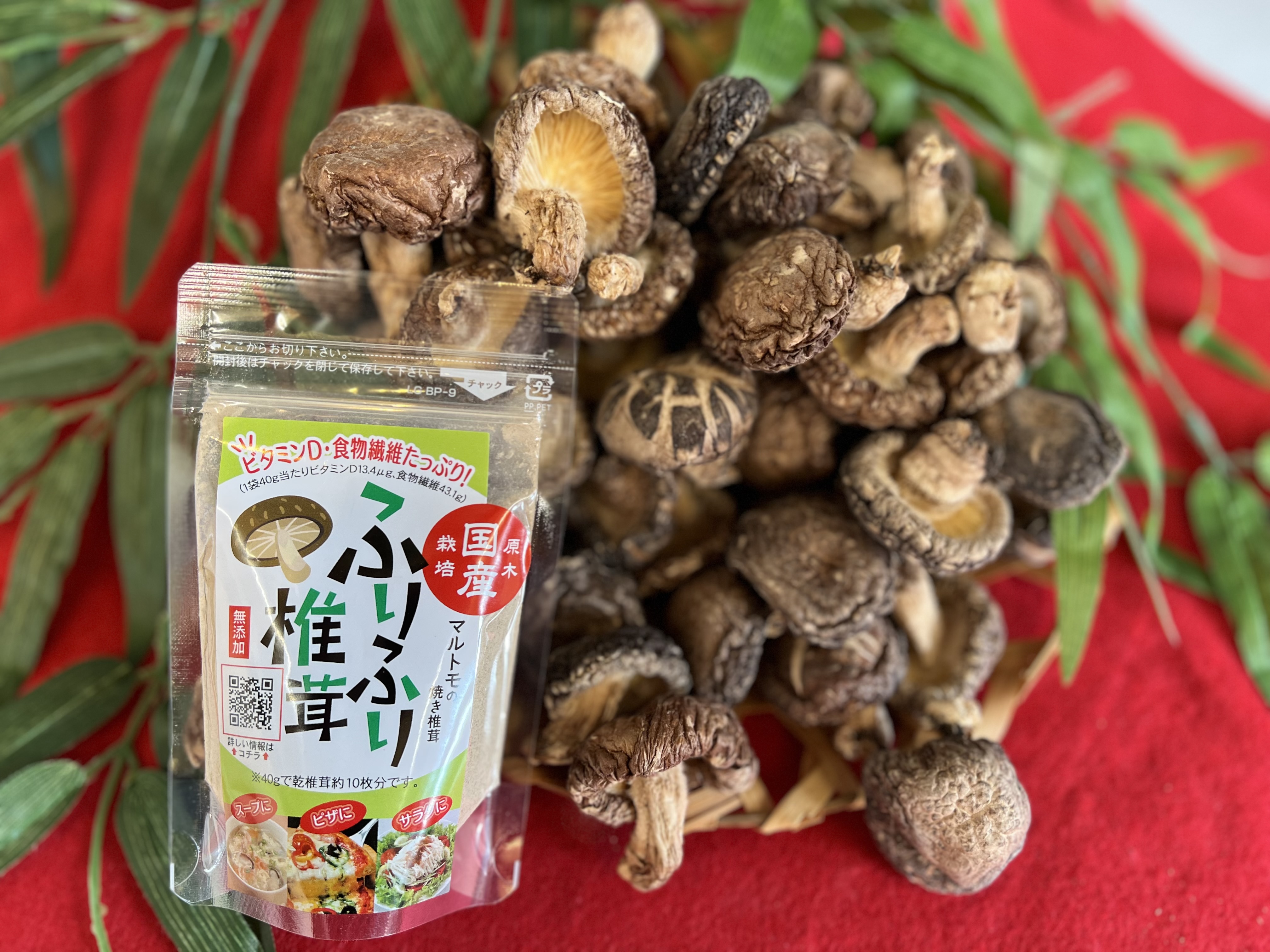 国産原木焼きしいたけパウダー | ㈱マルトモ物産｜Food Biz Kyushu 食