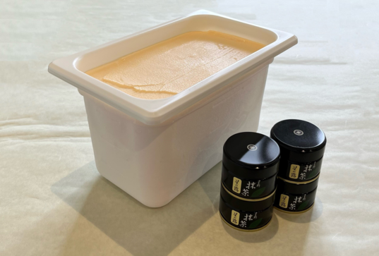 本格八女抹茶 アフォガート（バニラアイス4L + 抹茶缶20g×4
