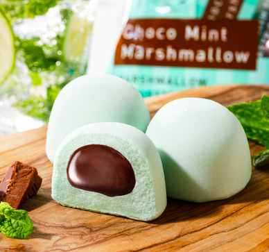 チョコミントマシュマロ | ㈱石村萬盛堂｜Food Biz Kyushu 食の豊かさ