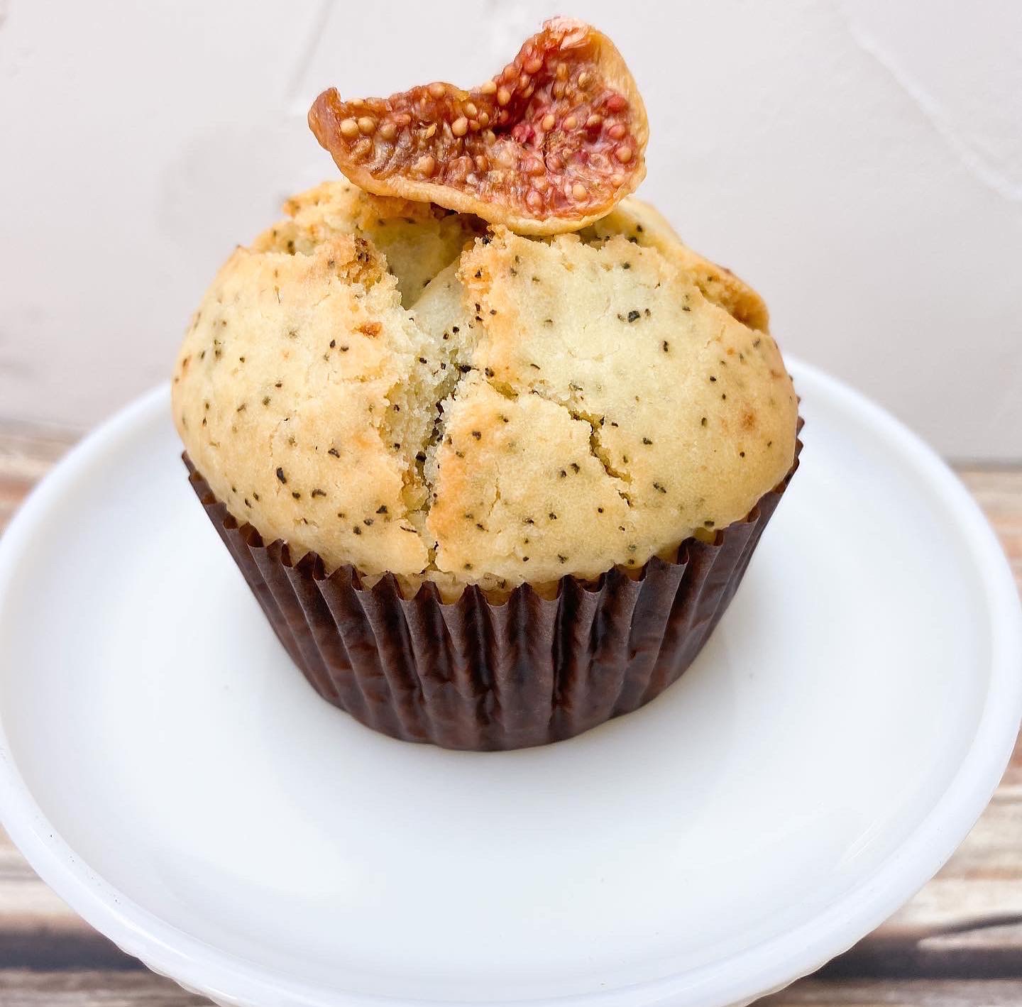 グルテンフリー＆ヴィーガン冷凍マフィン「福岡産いちじく＆アール