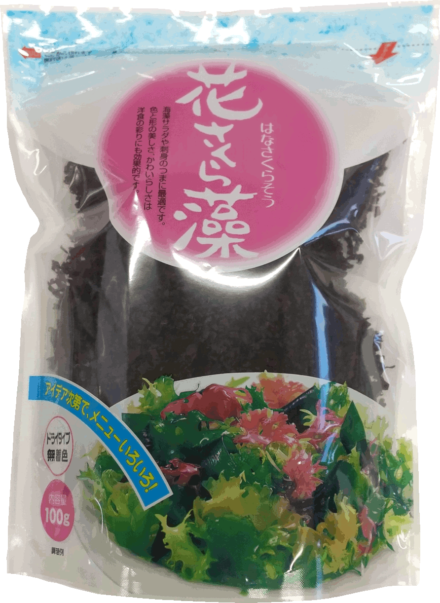 乾燥 花桜藻 赤 100g | カネリョウ海藻㈱｜Food Biz Kyushu 食の豊か