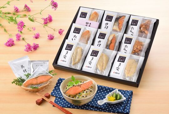切り身だし茶漬け詰め合わせ(9食)(QS-E9) | ㈱日高食品｜Food Biz