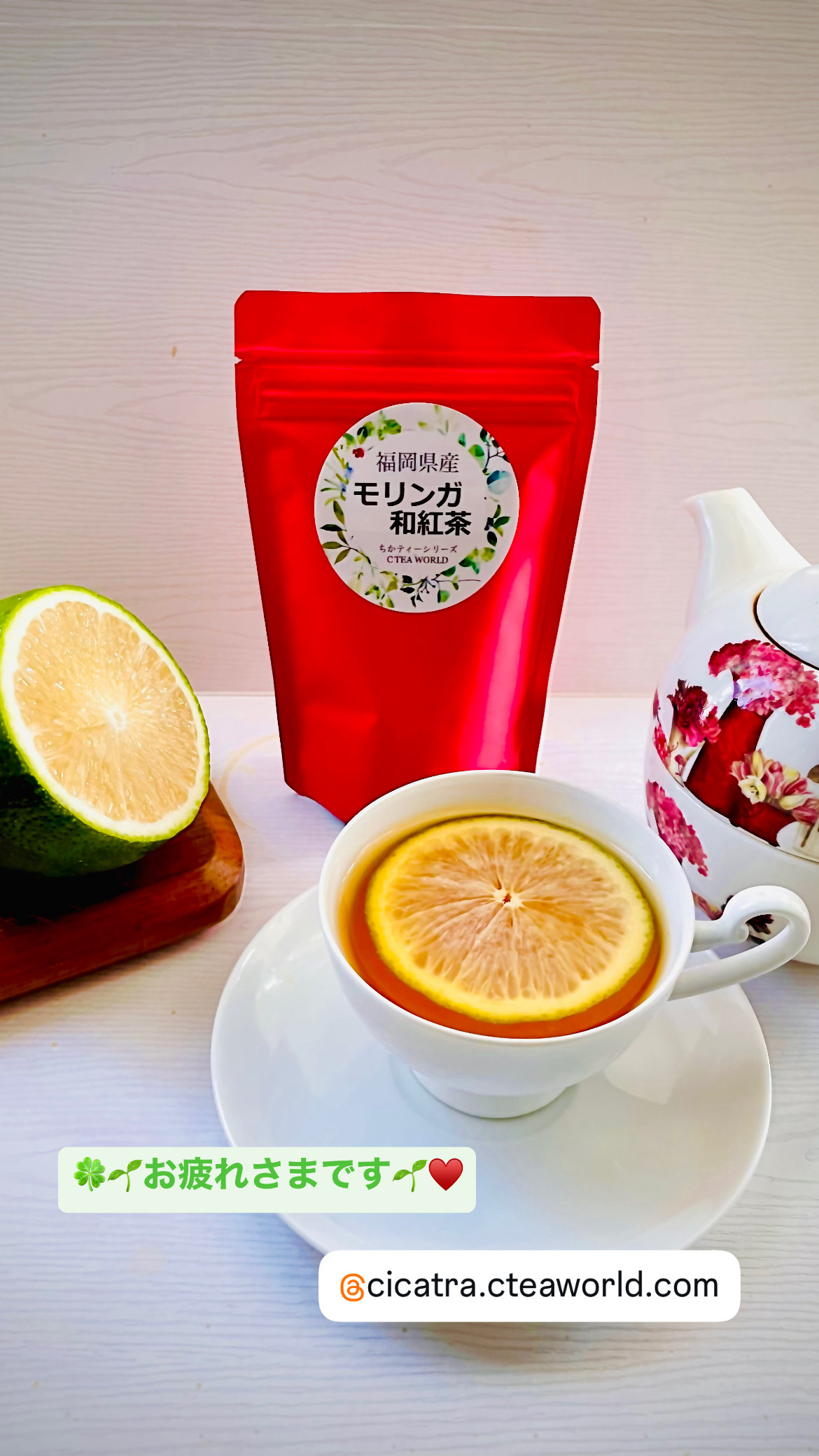 福岡県産モリンガ和紅茶 (ティーバッグ） | C TEA WORLD｜Food Biz