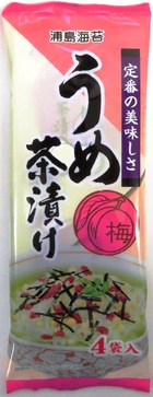 うめ茶漬け4袋 | ㈱日本海水（浦島海苔） ｜Food Biz Kyushu 食の豊か