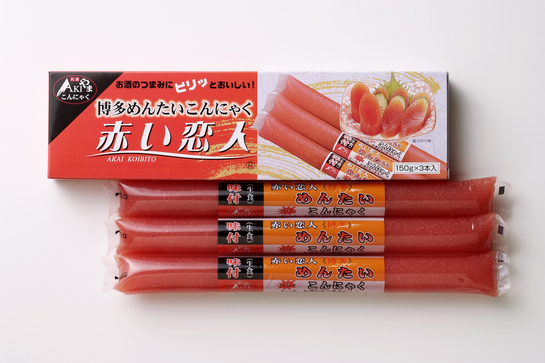 赤い恋人（博多めんたいこんにゃく） | 秋山食品｜Food Biz
