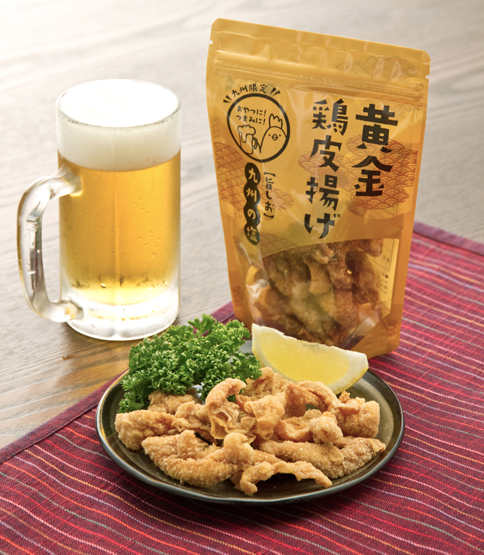 黄金鶏皮揚げ 旨塩味 | 九州丸一食品株式会社｜Food Biz Kyushu