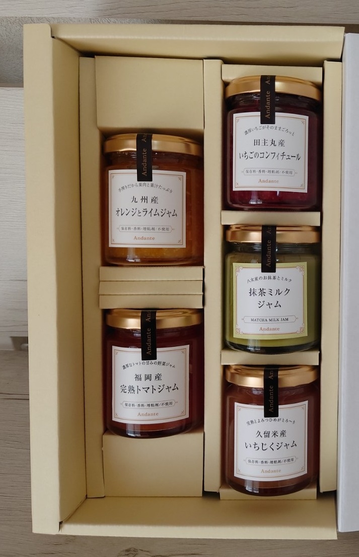 大人気の 九州産人気ジャム5種セット | 株式会社アンダンテ｜Food Biz トップス